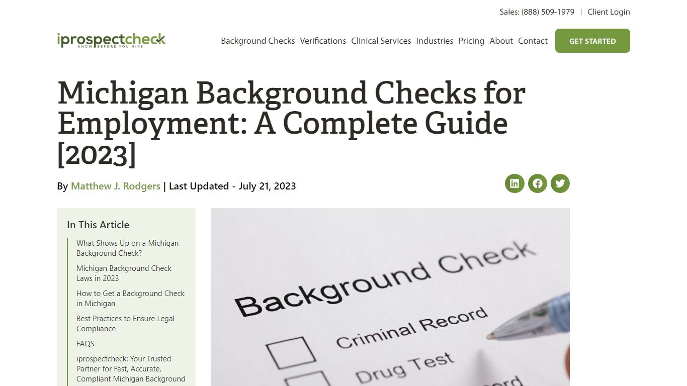 Michigan Background Checks for Employment: A Complete Guide [2023 ...